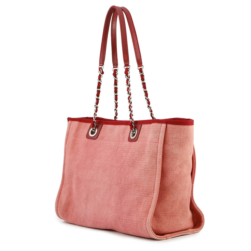 CHANEL Deauville Chain Tote Bag PinkA67001 Canvas