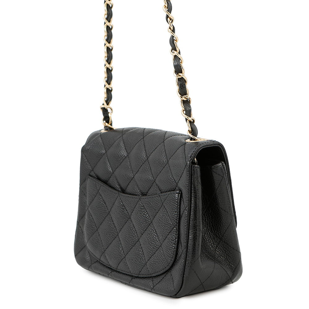 CHANEL Mini Materasse Chain Shoulder BlackA35200 Caviar Leather