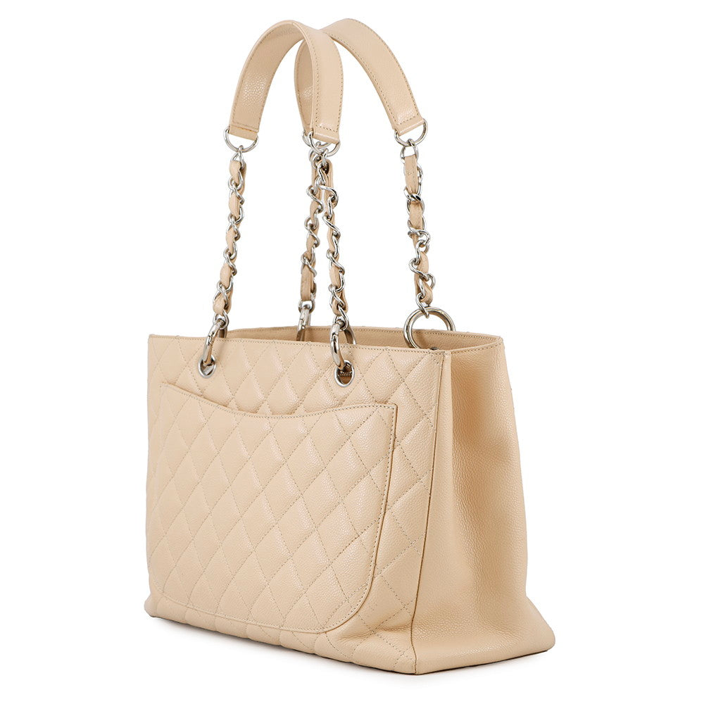 CHANEL GST tote BeigeA50995 Caviar Leather