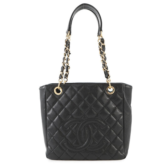 CHANEL PST Tote BlackA50994 Caviar Leather