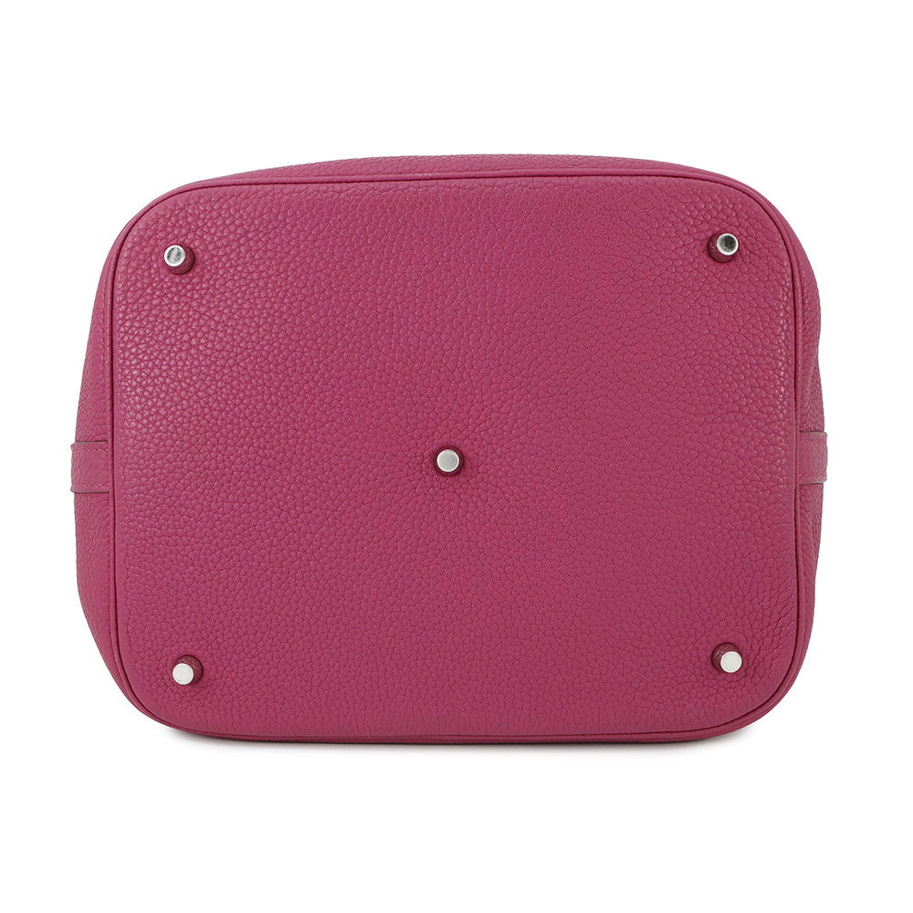 HERMES Picotin Lock Rose Purple Taurillon Clemence Size GM
