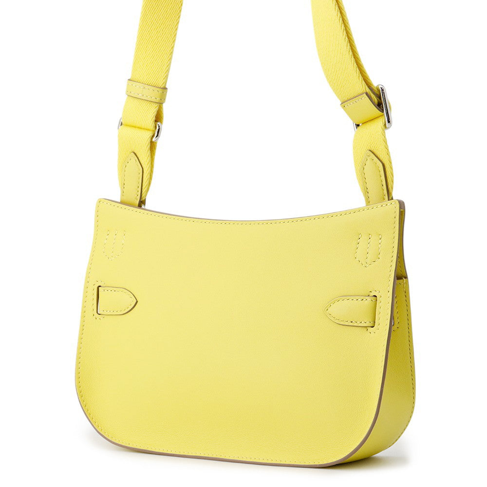 HERMES Jypsiere Lime Swift Leather Size Mini