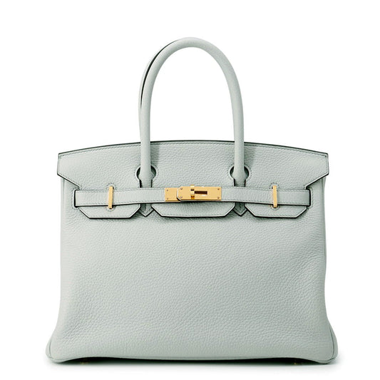 HERMES Birkin Blue Pale Togo Leather Size 30