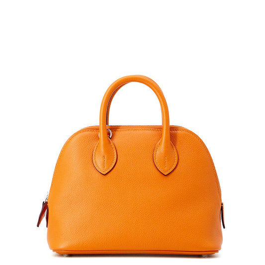 HERMES Bolide 1923 Apricot/Gold Evercolor Size Mini