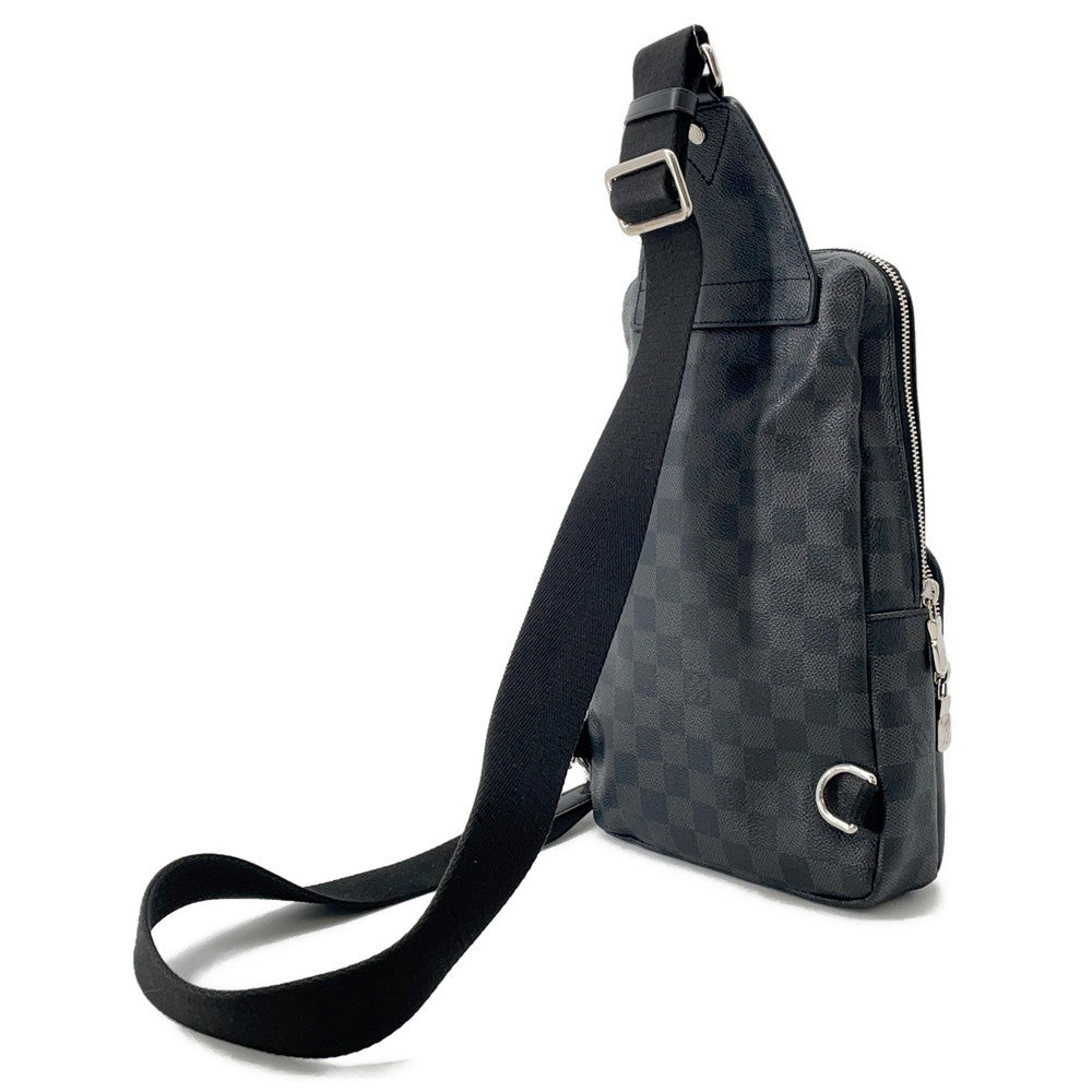 LOUIS VUITTON Avenue Sling Bag NoirN41056 Damier Graphite Travel Stickers