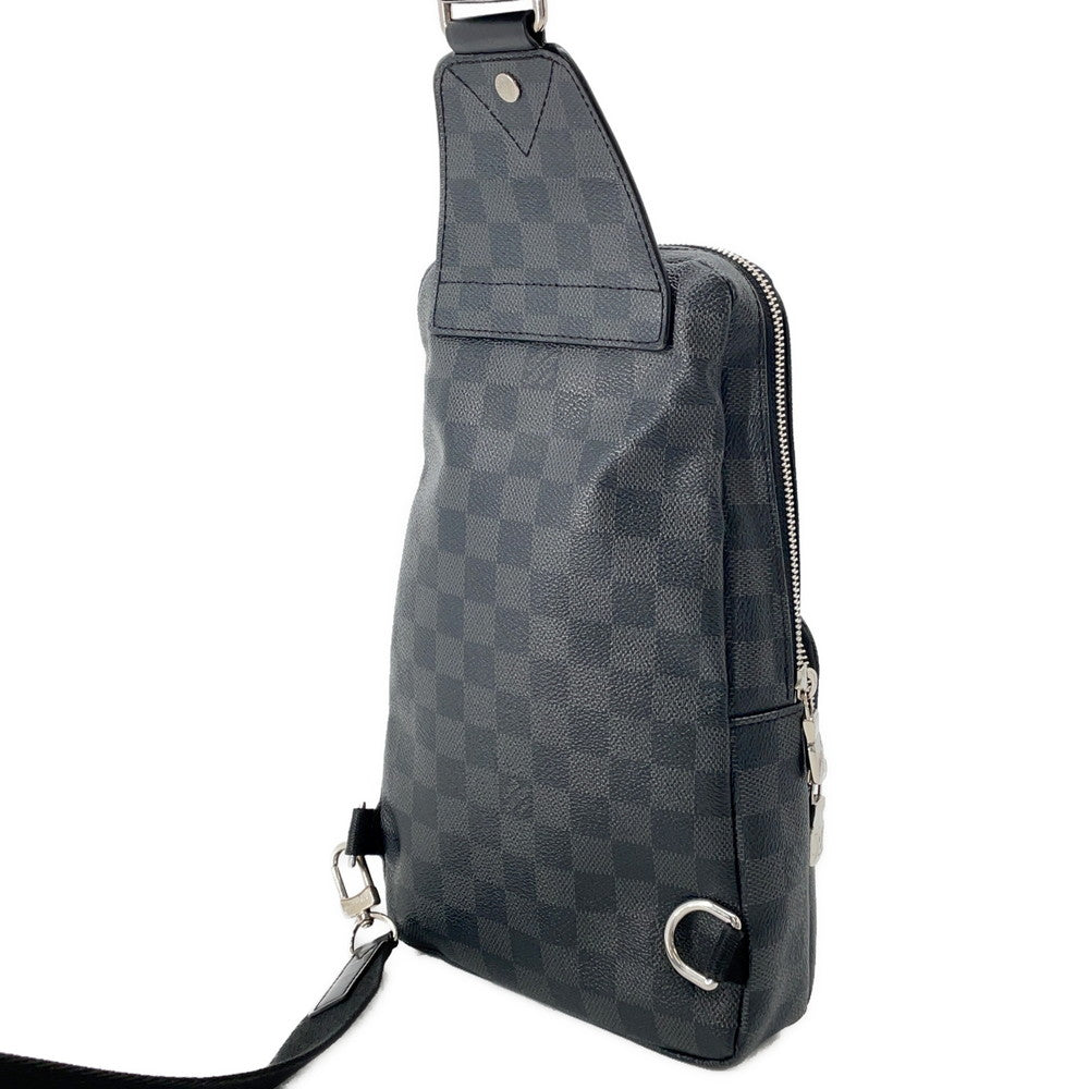LOUIS VUITTON Avenue Sling Bag NoirN41056 Damier Graphite Travel Stickers