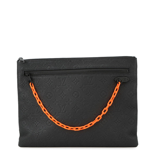 LOUIS VUITTON Pochette・A4 NoirM67461 Monogram / Taurillon Virgil Abloh