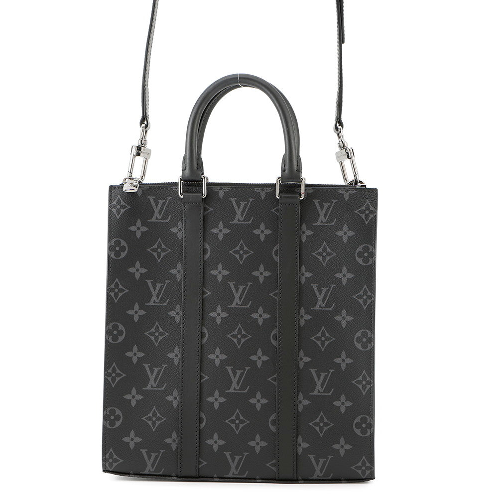 LOUIS VUITTON Sac Plat NoirM46098 Monogram Eclipse