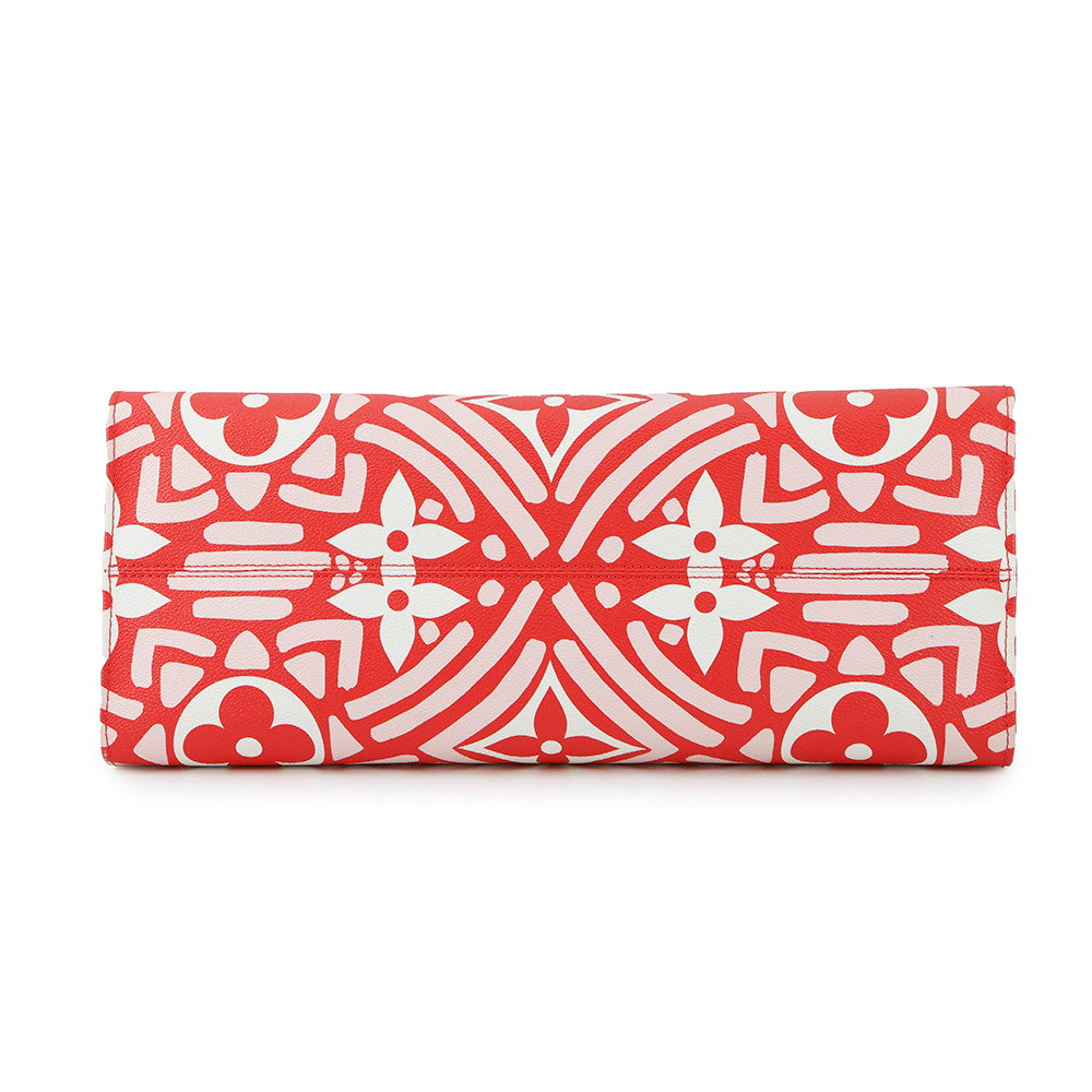 LOUIS VUITTON Onthego Red Monogram Giant LV Crafty Size GM