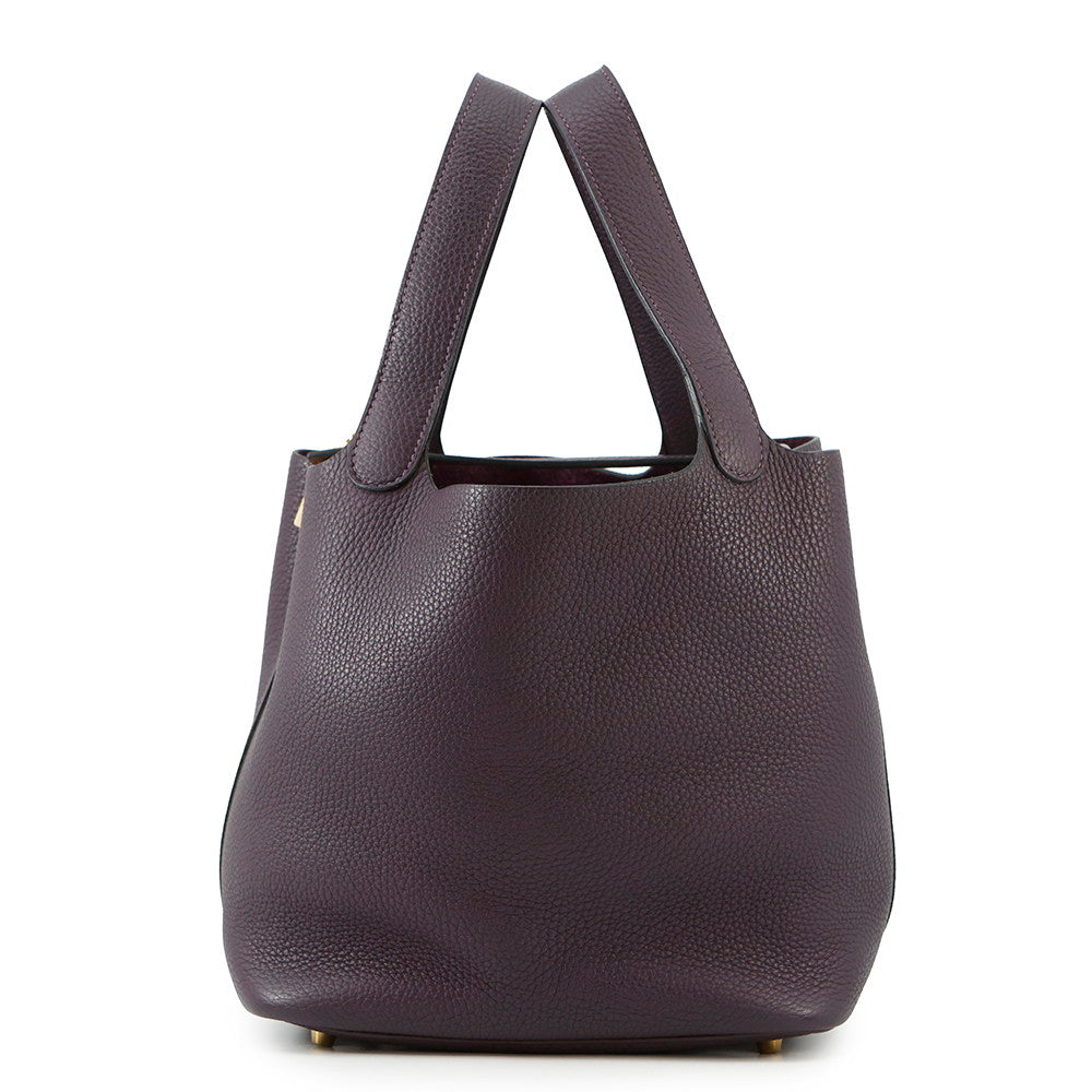 HERMES Picotin Lock Cassis Taurillon Clemence Size MM