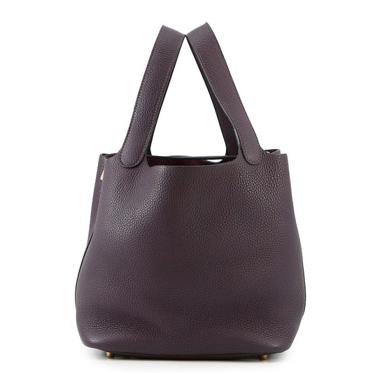 HERMES Picotin Lock Cassis Taurillon Clemence Size MM