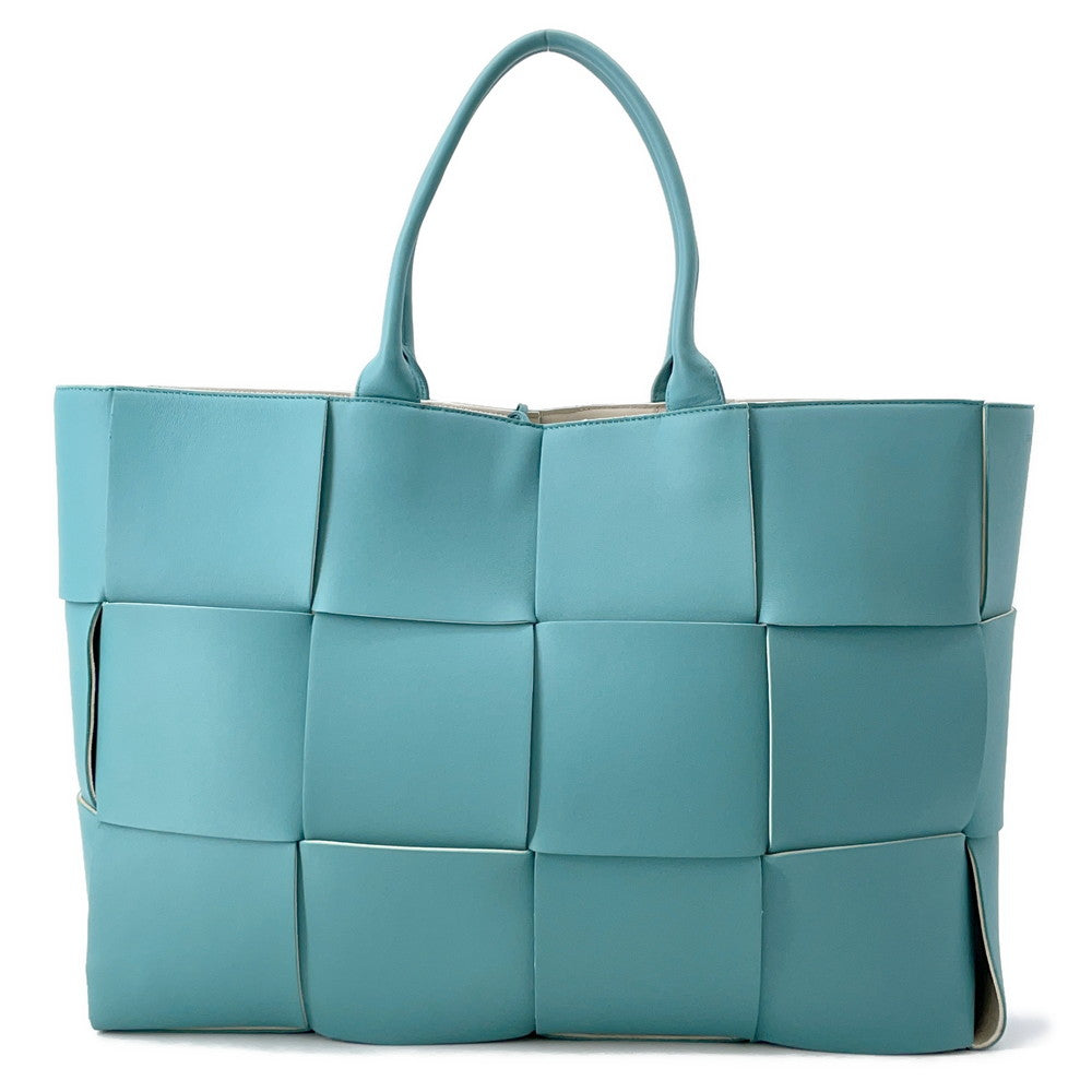 Bottega Veneta alcotote Light Blue608608 Leather Size Large