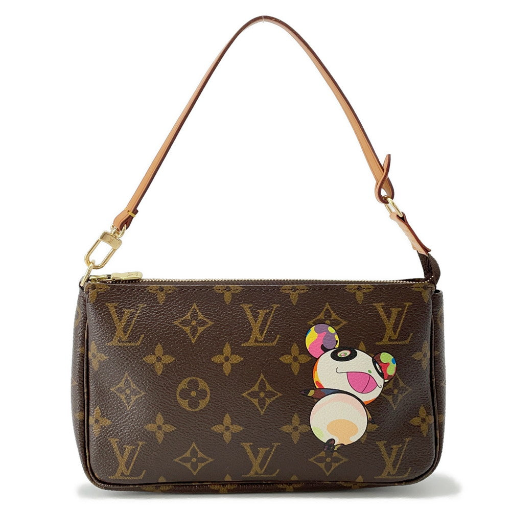 LOUIS VUITTON Pochette Accessoires BrownM51981 Monogram Panda Takashi Murakami