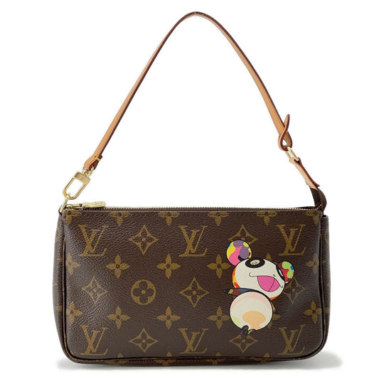 LOUIS VUITTON Pochette Accessoires BrownM51981 Monogram Panda Takashi Murakami