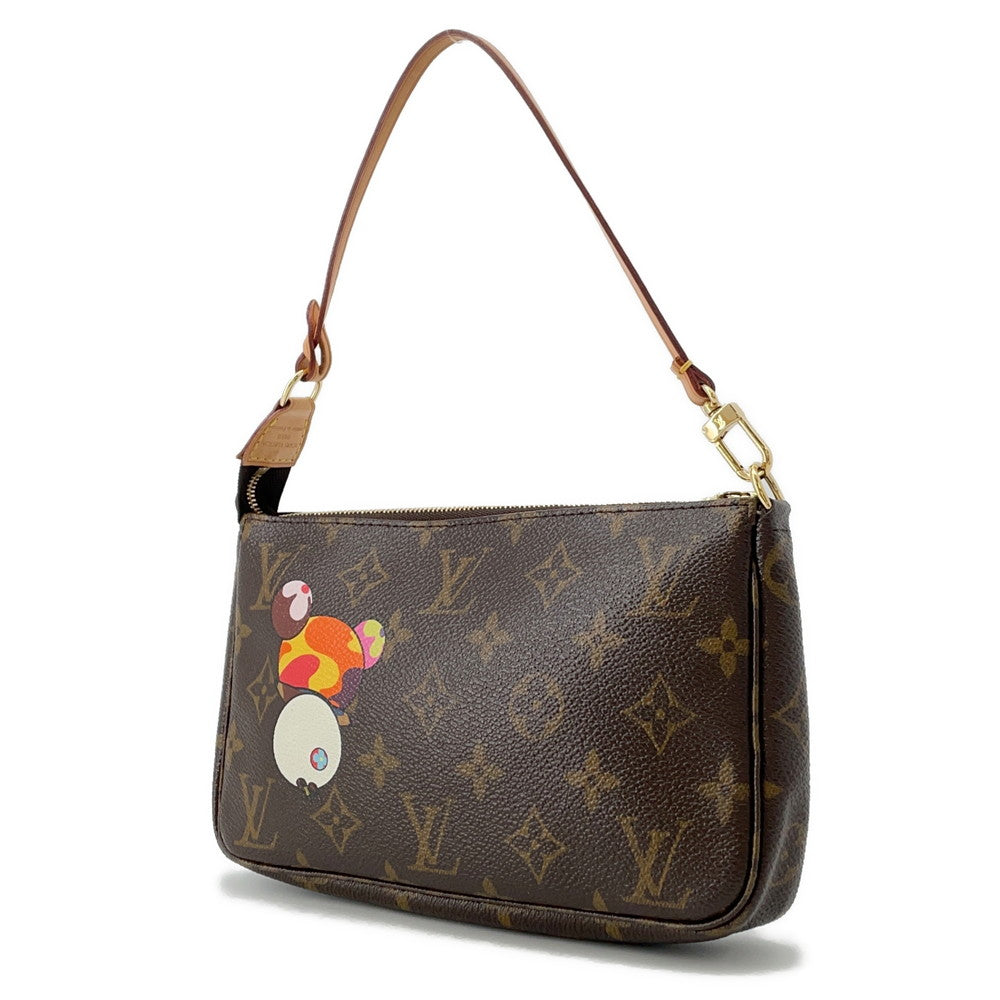 LOUIS VUITTON Pochette Accessoires BrownM51981 Monogram Panda Takashi Murakami