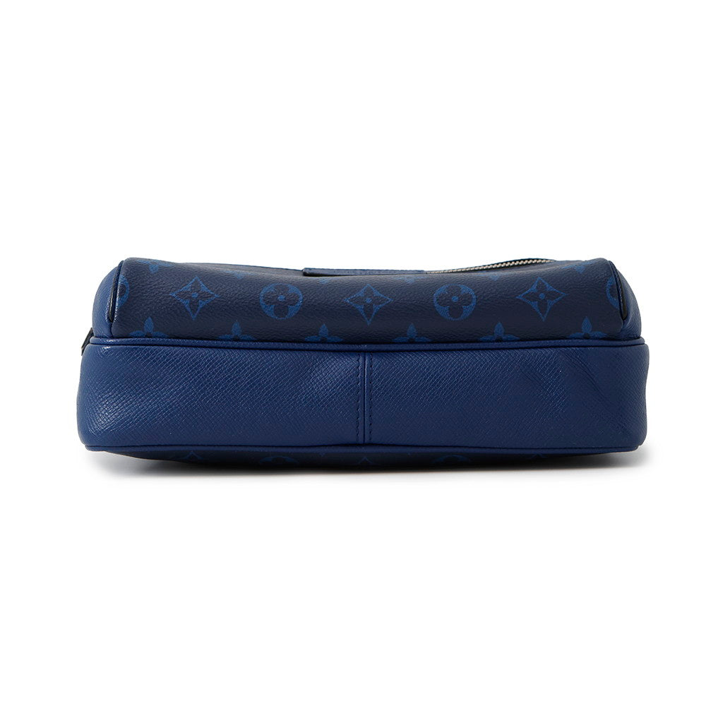 LOUIS VUITTON Outdoor Messenger Taigarama CobaltM30242 Taiga Leather・Leather Monogram Size PM