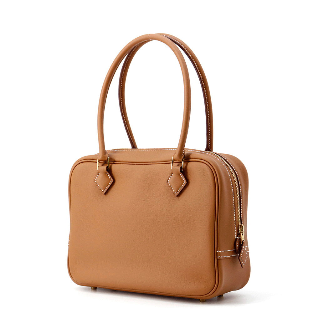 HERMES Plume Gold Swift Leather Size Mini