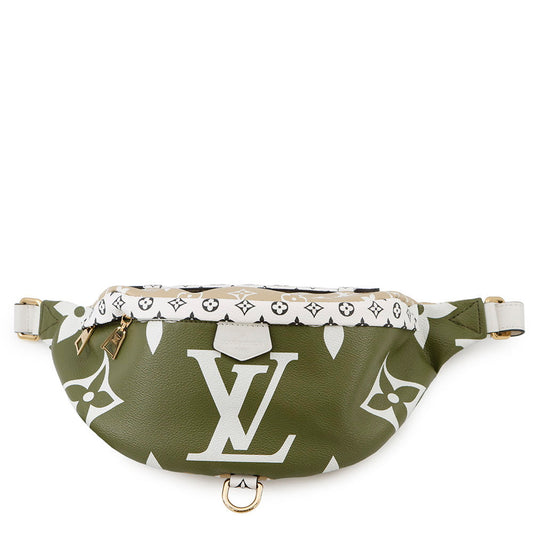 LOUIS VUITTON Bumbag Khaki/White/BeigeM44611 Monogram Monogram Giant
