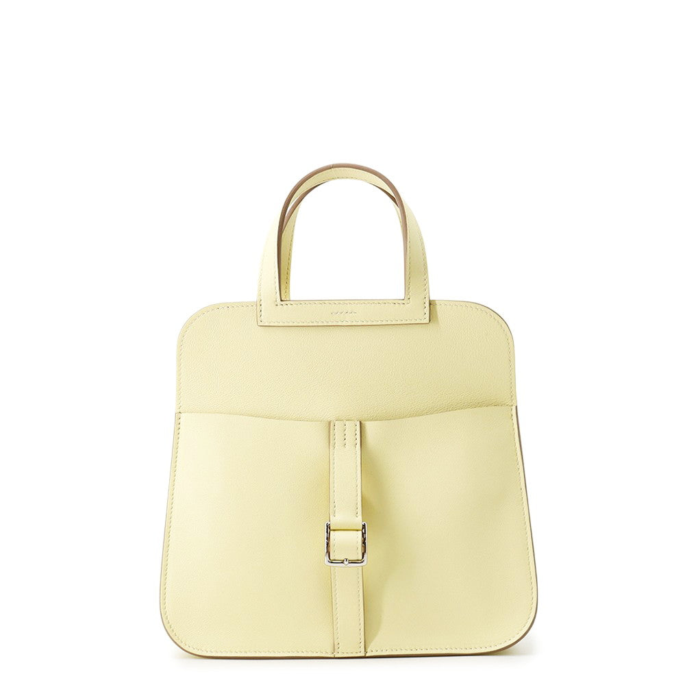 HERMES Halzan Jaune Milton Swift Leather Size Mini