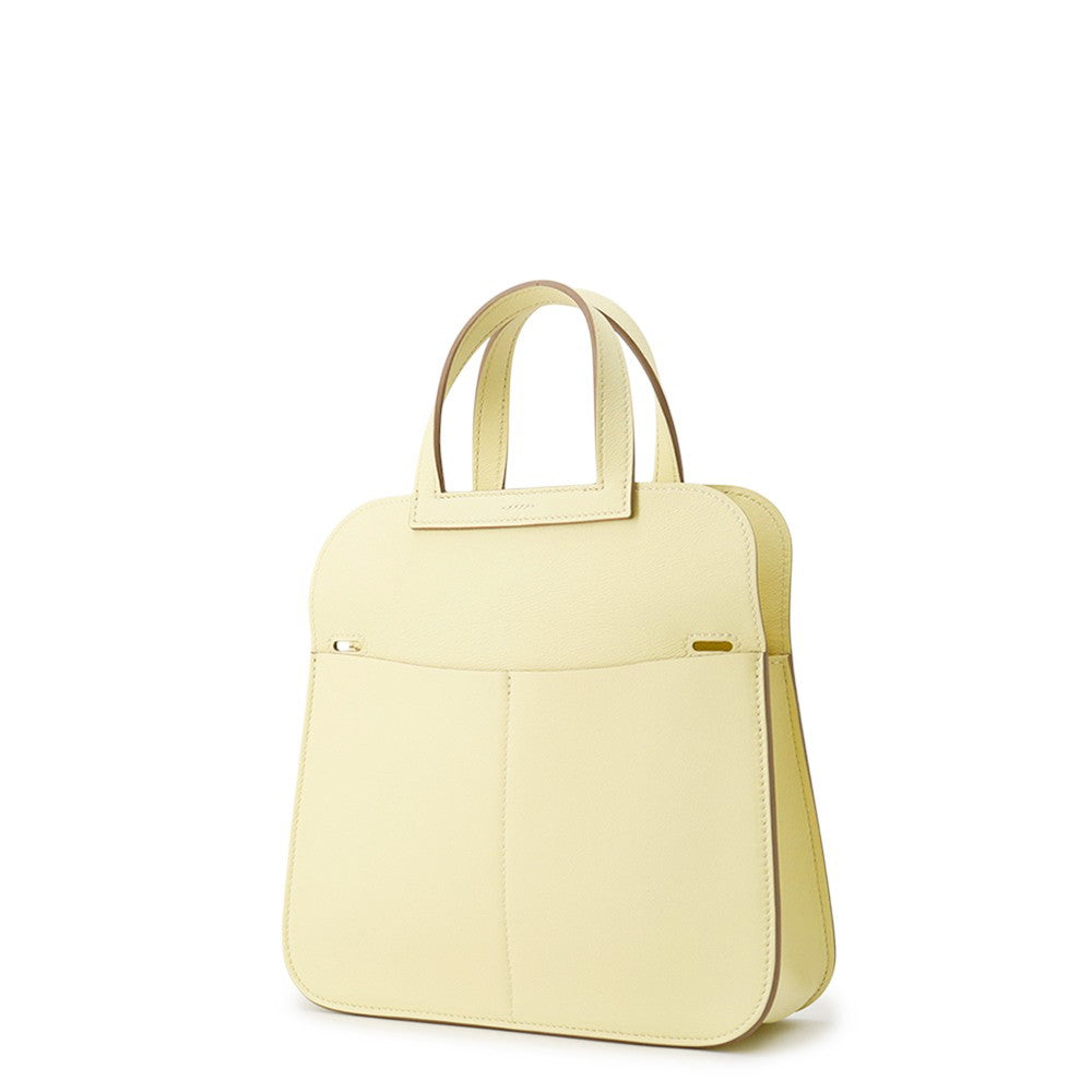 HERMES Halzan Jaune Milton Swift Leather Size Mini