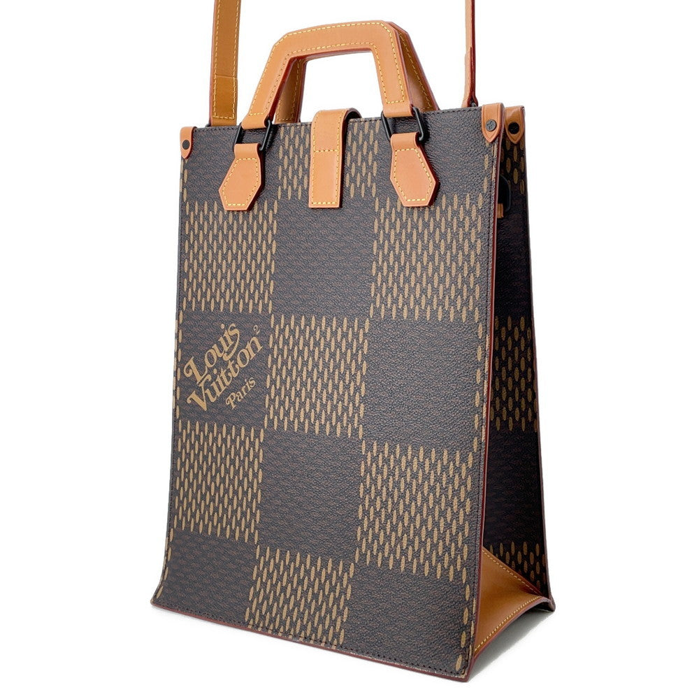 LOUIS VUITTON Mini tote NoirN40355 Damier Ebene Canvas Giant Monogram