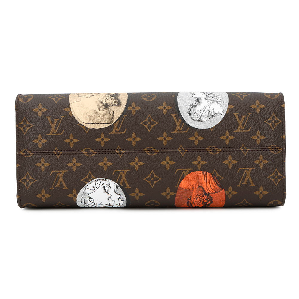LOUIS VUITTON Onthego Fornasetti MulticolorM59245 Monogram / cameo Size MM