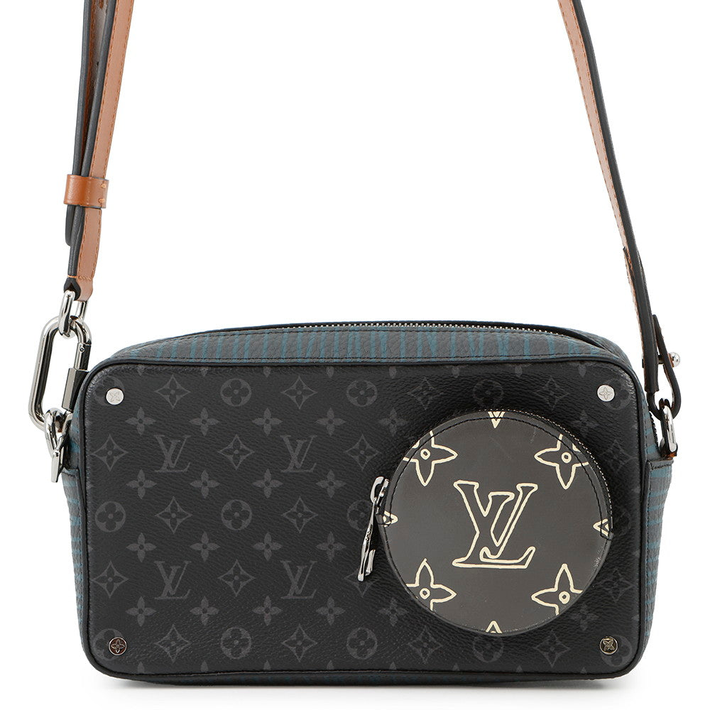 LOUIS VUITTON Volga on Strap NoirM69688 Monogram Eclipse