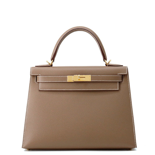 HERMES Kelly Sellier Etoupe Epsom Size 28