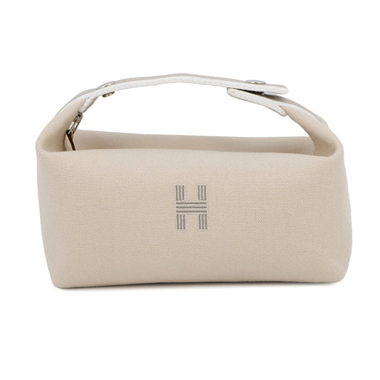 HERMES Brid a Black Beige Canvas Size PM