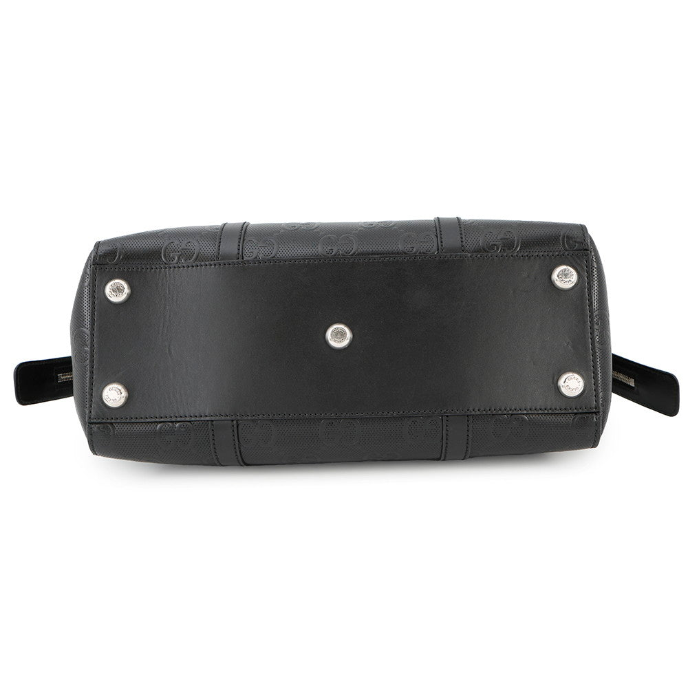 GUCCI GG embossed Tote Bag Black625774 GG emboss