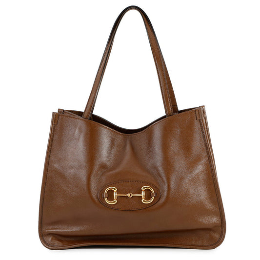 GUCCI Horsebit 1955Tote Bag Brown623694 Leather