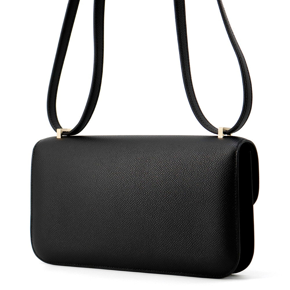 HERMES Constance Elan Black Epsom