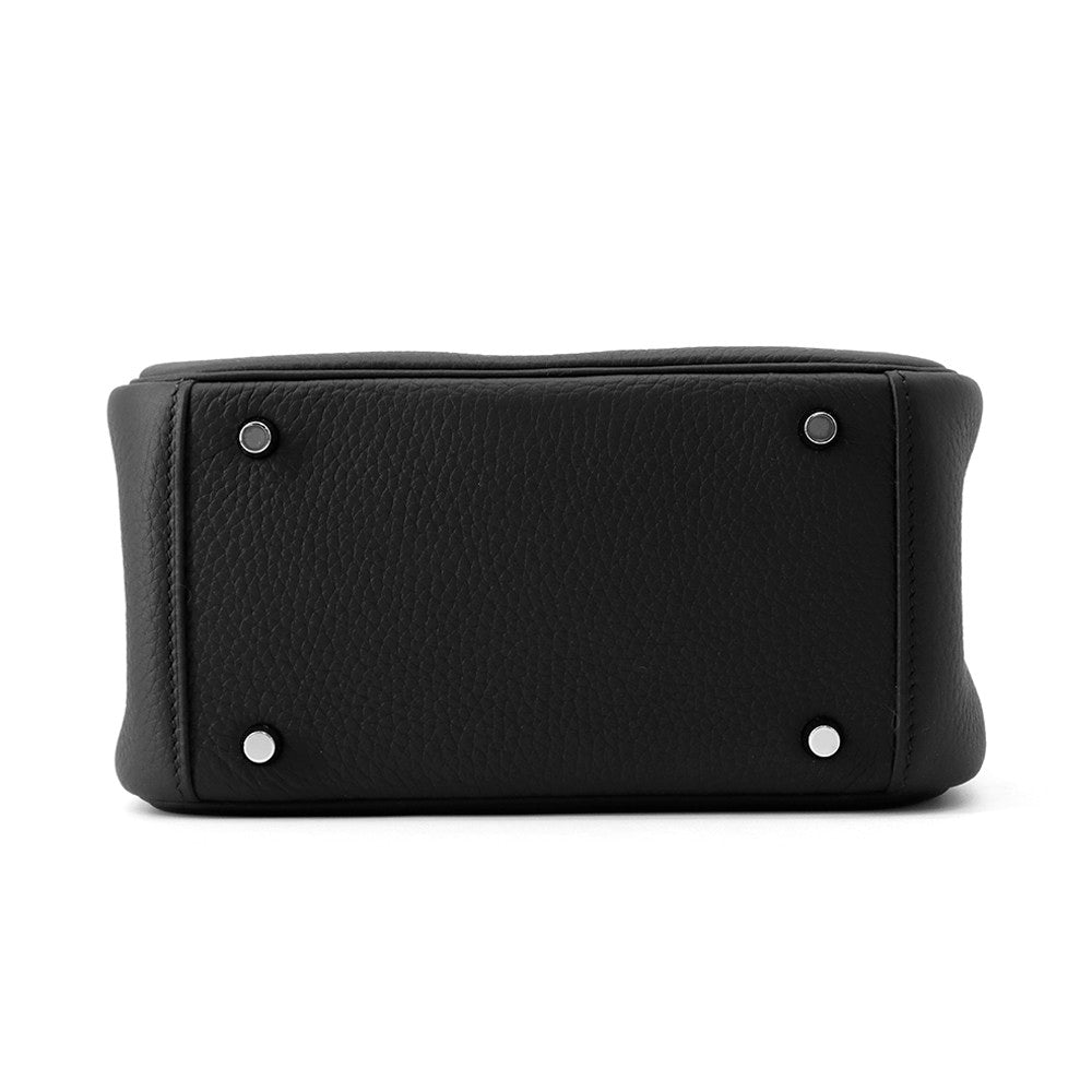 HERMES Lindy Black Taurillon Clemence Size Mini