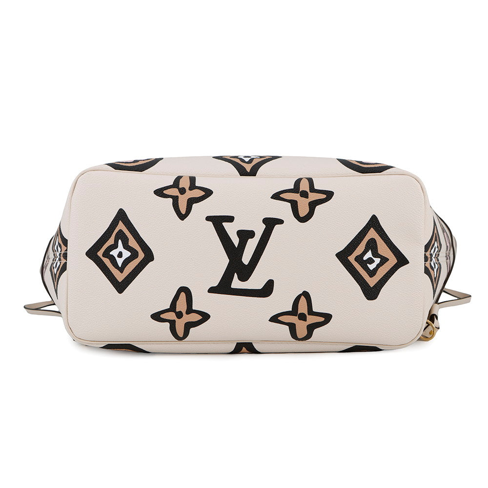 LOUIS VUITTON Neverfull claimM45819 Monogram Wild at Heart Size MM