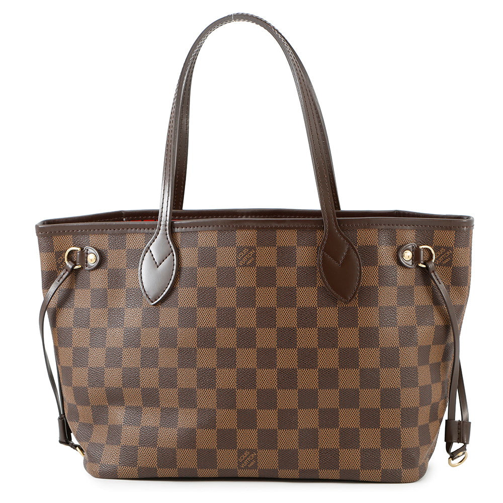 LOUIS VUITTON Neverfull RedN41359 Damier Ebene Canvas Size PM