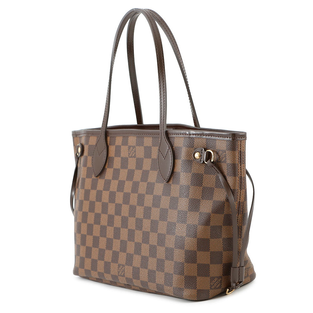 LOUIS VUITTON Neverfull RedN41359 Damier Ebene Canvas Size PM