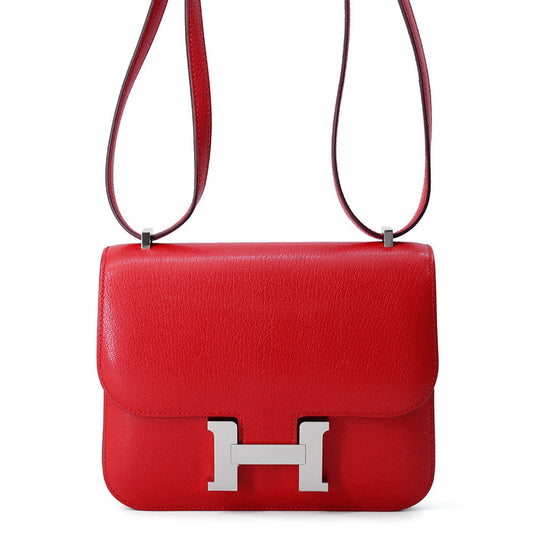 HERMES Constance3 Miroir Rouge Ladue Chevre Myzore Goatskin Size Mini