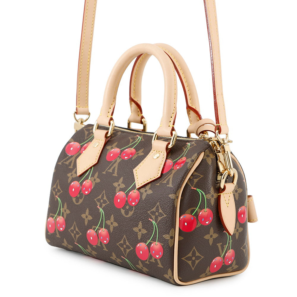 LOUIS VUITTON LV × TM Speedy Bandouliere RedM13094 Monogram Cherry Size 20