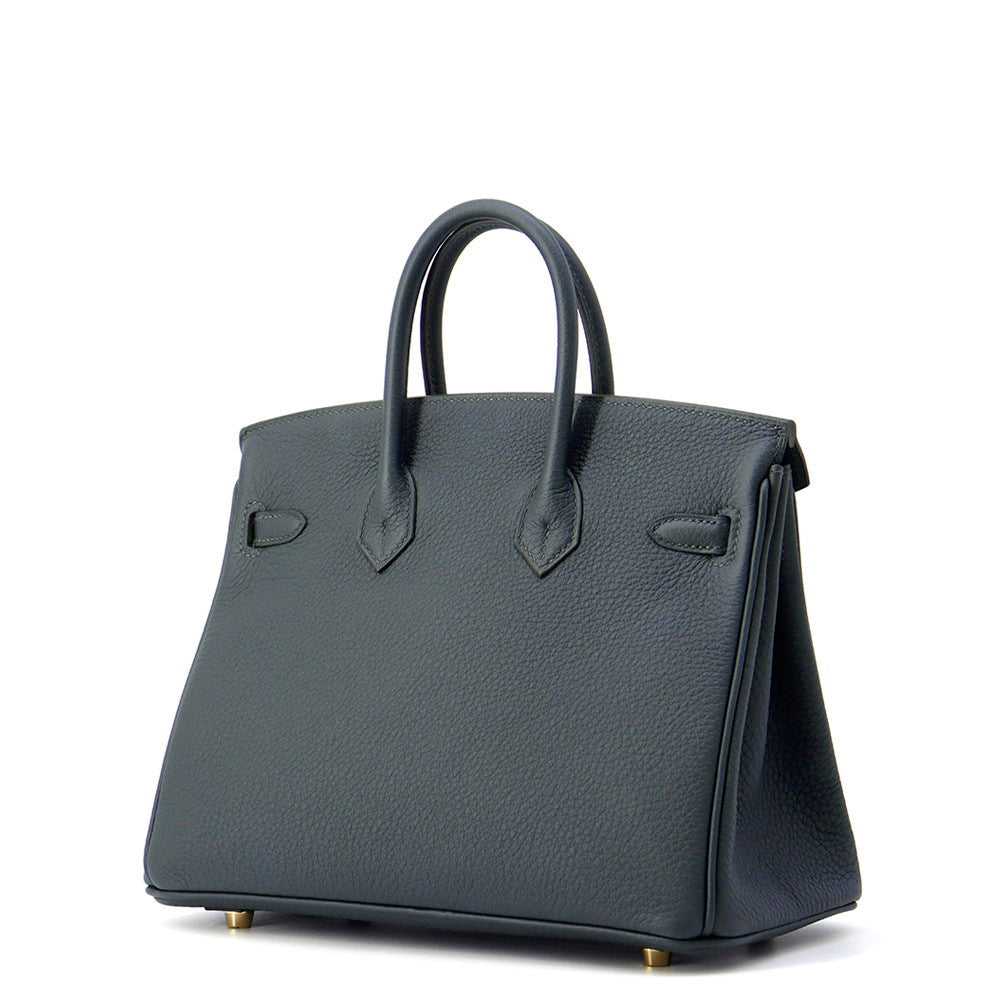 HERMES Birkin Vert Mangrove Togo Leather Size 25