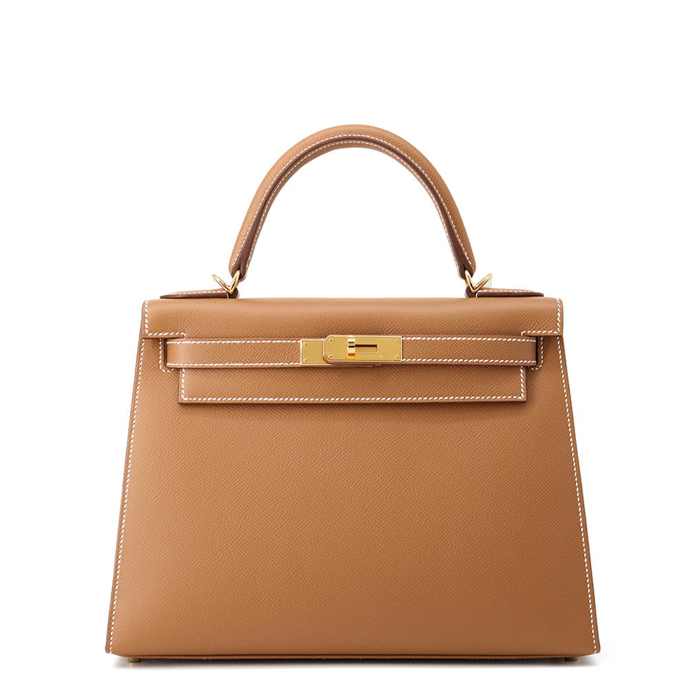 HERMES Kelly Sellier Gold Epsom Size 28
