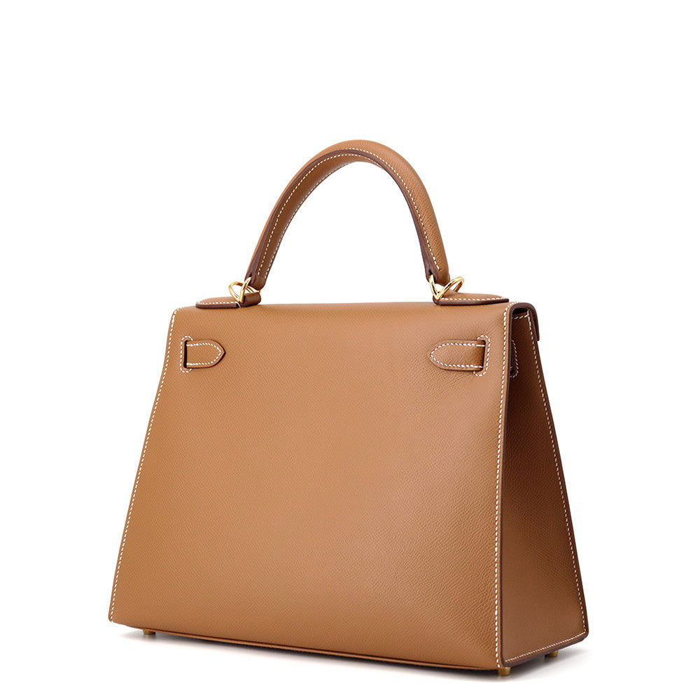 HERMES Kelly Sellier Gold Epsom Size 28