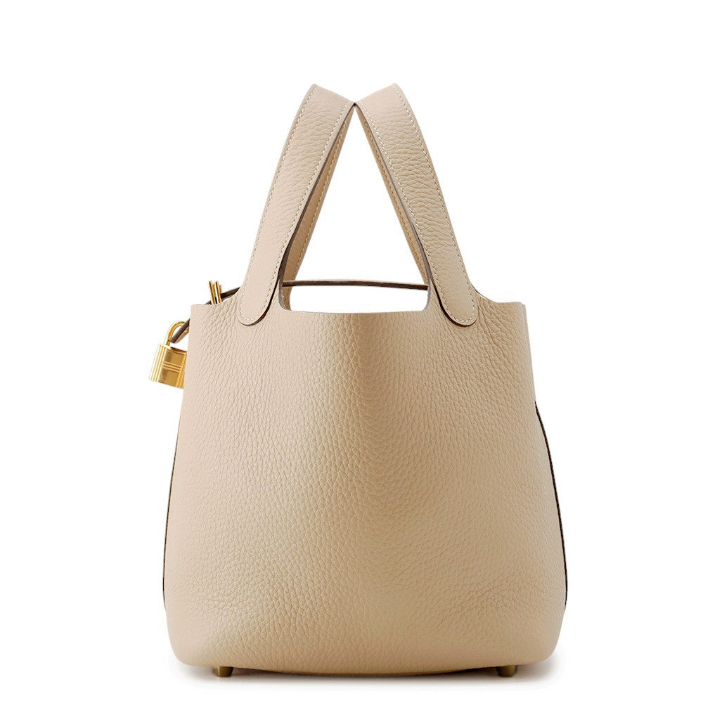 HERMES Picotin Lock Trench Taurillon Clemence Size PM