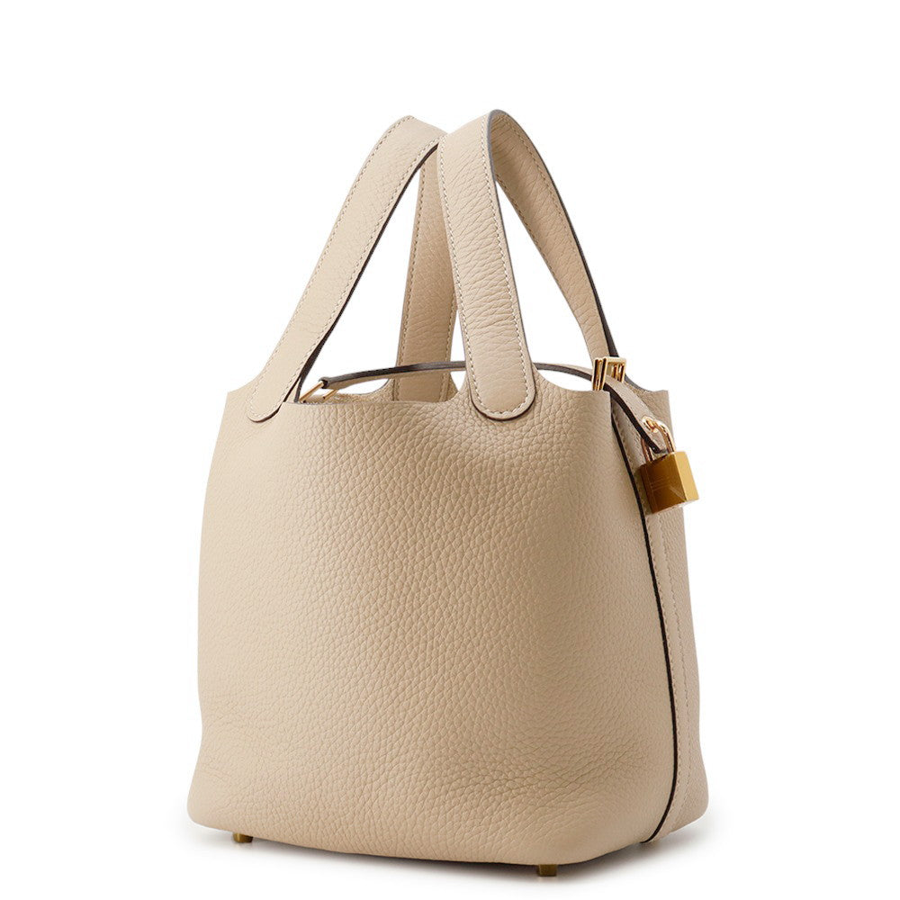 HERMES Picotin Lock Trench Taurillon Clemence Size PM