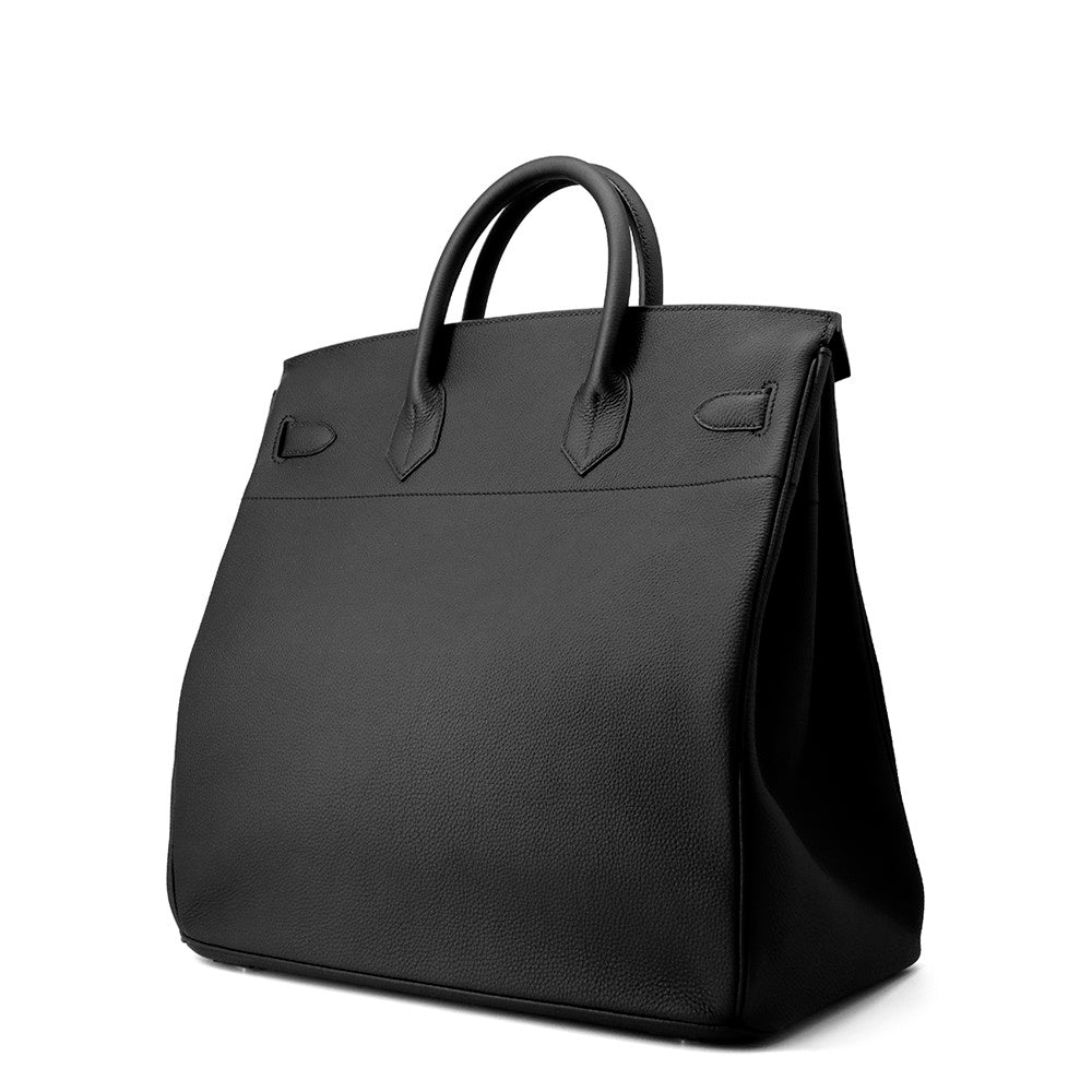 HERMES HAUT A COURROIES Black Togo Leather Size 40