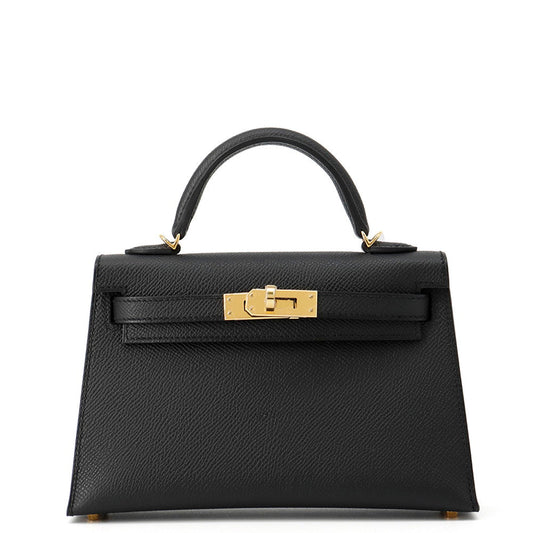 HERMES Mini Kelly 2 Black Epsom