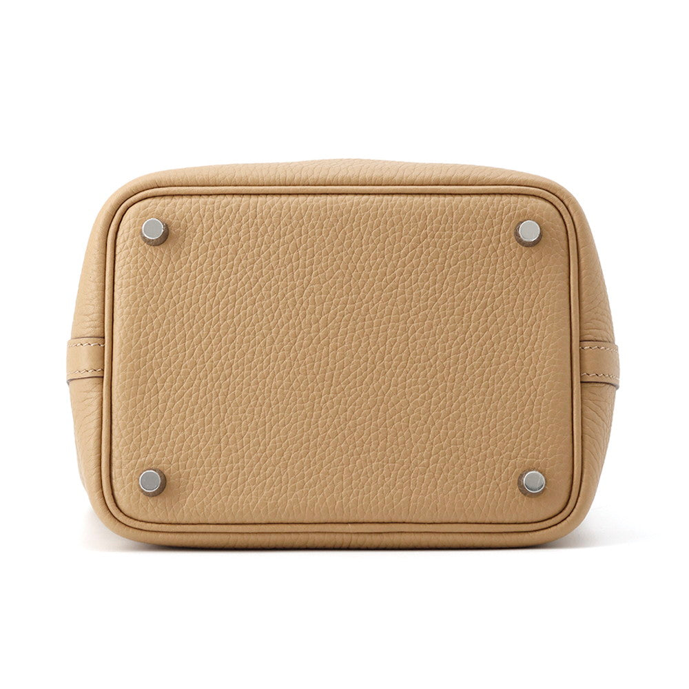 HERMES Picotin Lock Biscuit Taurillon Clemence Size PM