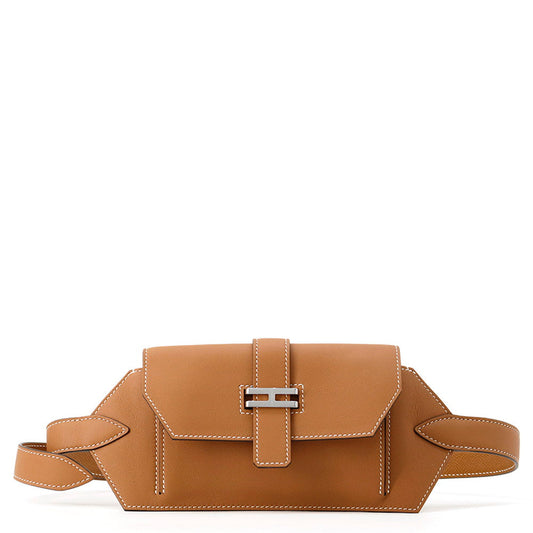 HERMES Elan Pocket 24 Gold Swift Leather Size 24