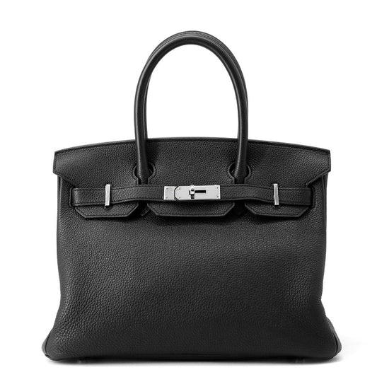 HERMES Birkin Black Togo Leather Size 30