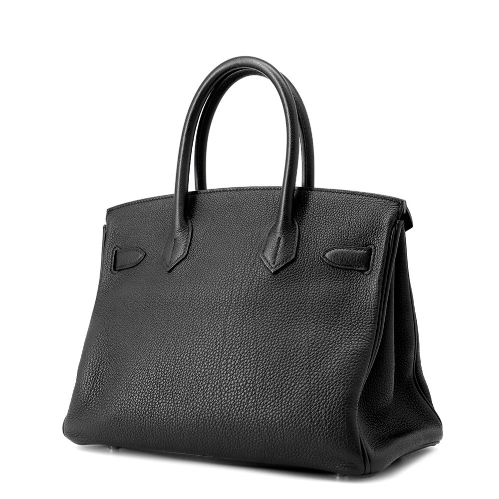HERMES Birkin Black Togo Leather Size 30
