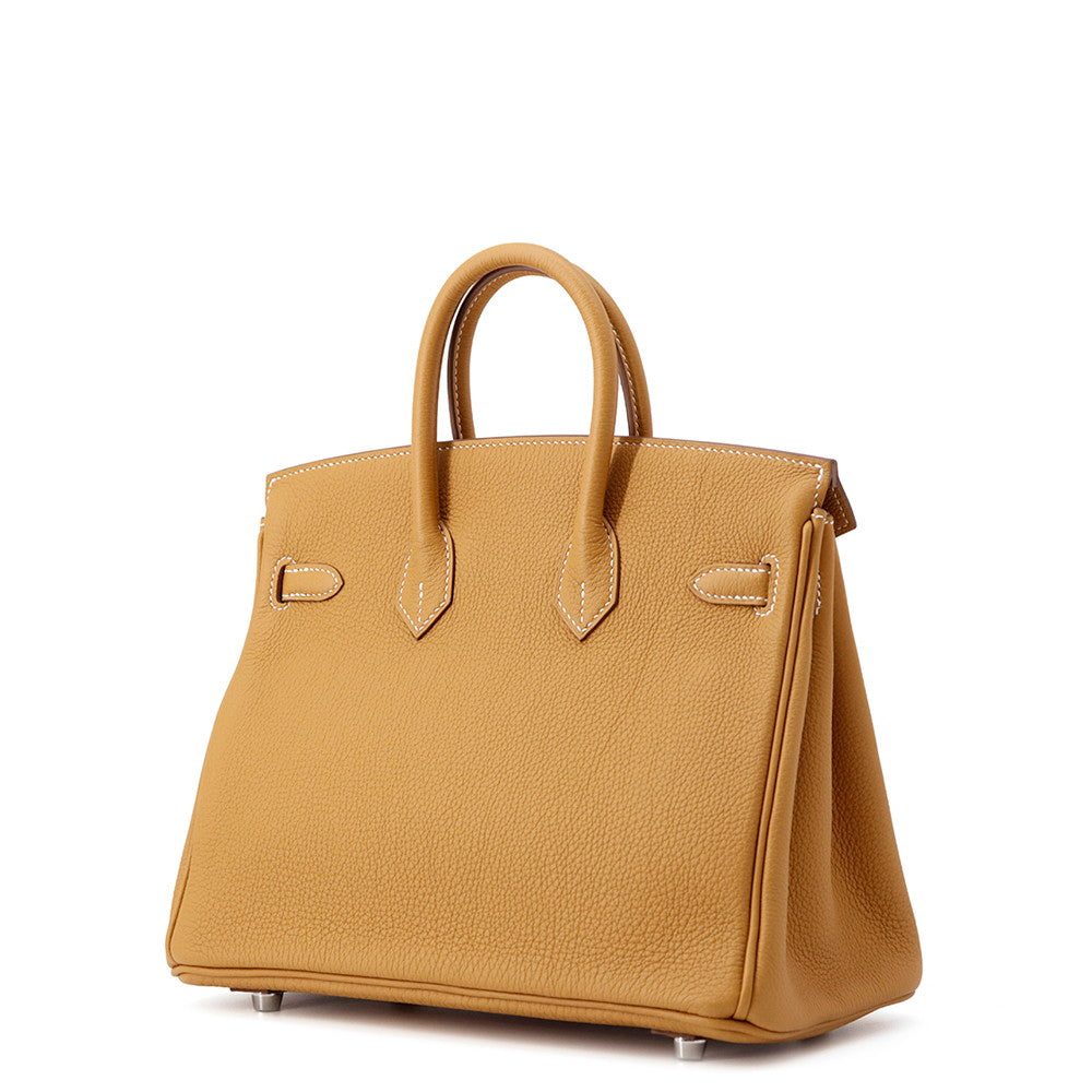 HERMES Birkin Natural Sable Togo Leather Size 25